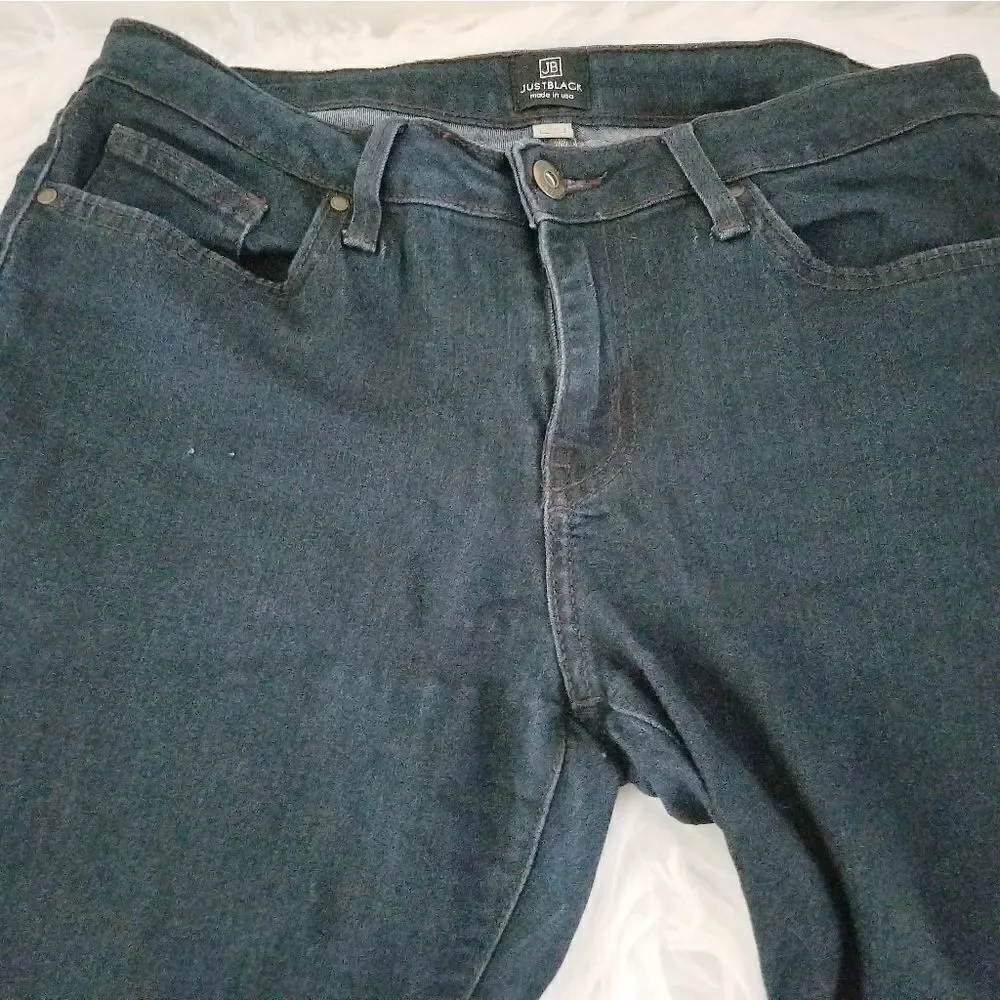 Just Black dark denim jeans made in USA